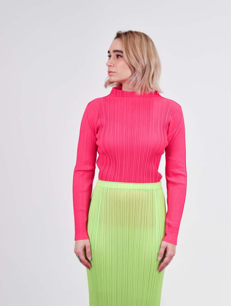 トップス PLEATS PLEASE MIST SEPTEMBER BRIGHT PINK MIST SEPTEMBER – ISSEY MIYAKE EU