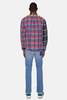 Original Madras Trading Company Contrasting Shirt - Red/Black Multi Check - Thumbnail 3