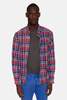 Original Madras Trading Company N5 Classic Shirt - Red Multi Check - Thumbnail 1