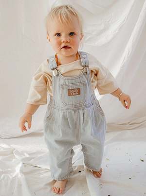 Kids Twin Collective Bowie Bubble Long Overall - Rebel Blue