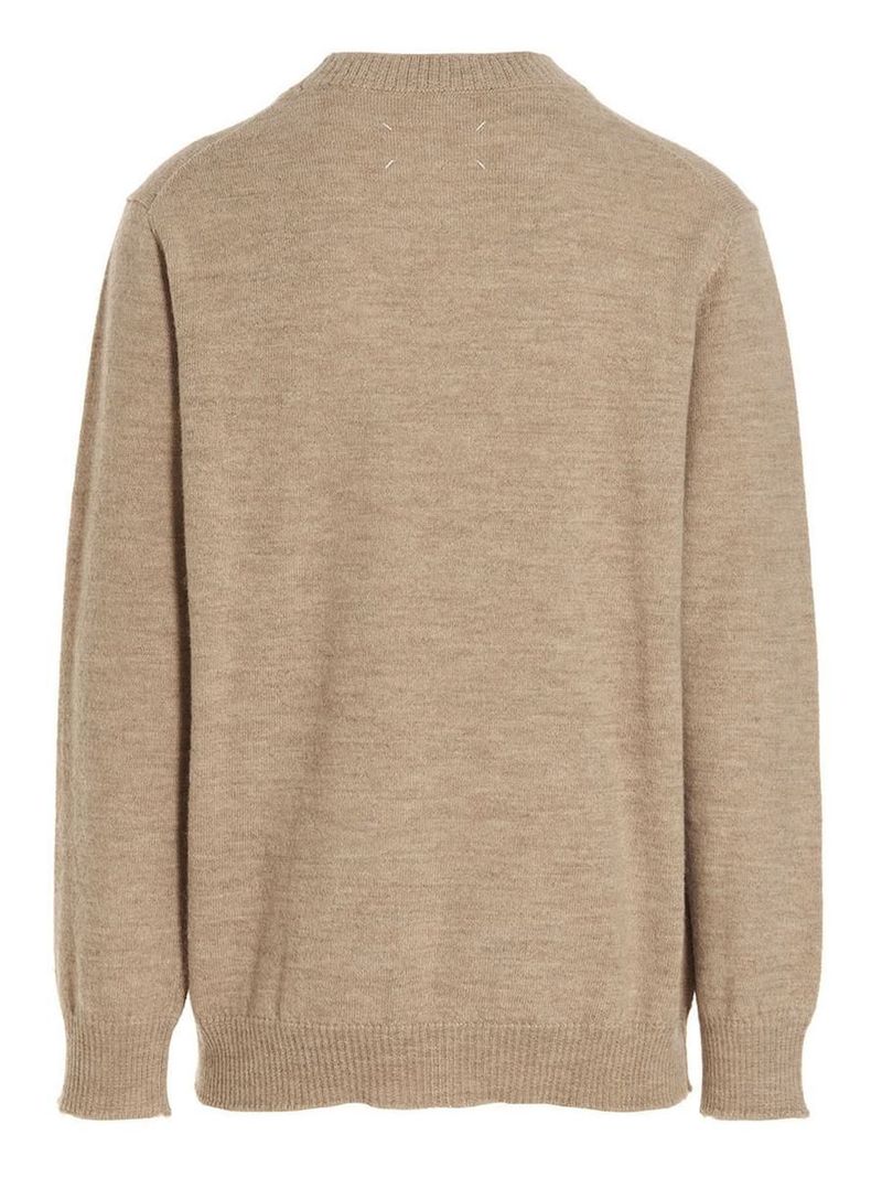Maison Margiela Alpaca Wool Sweater - Beige | Garmentory