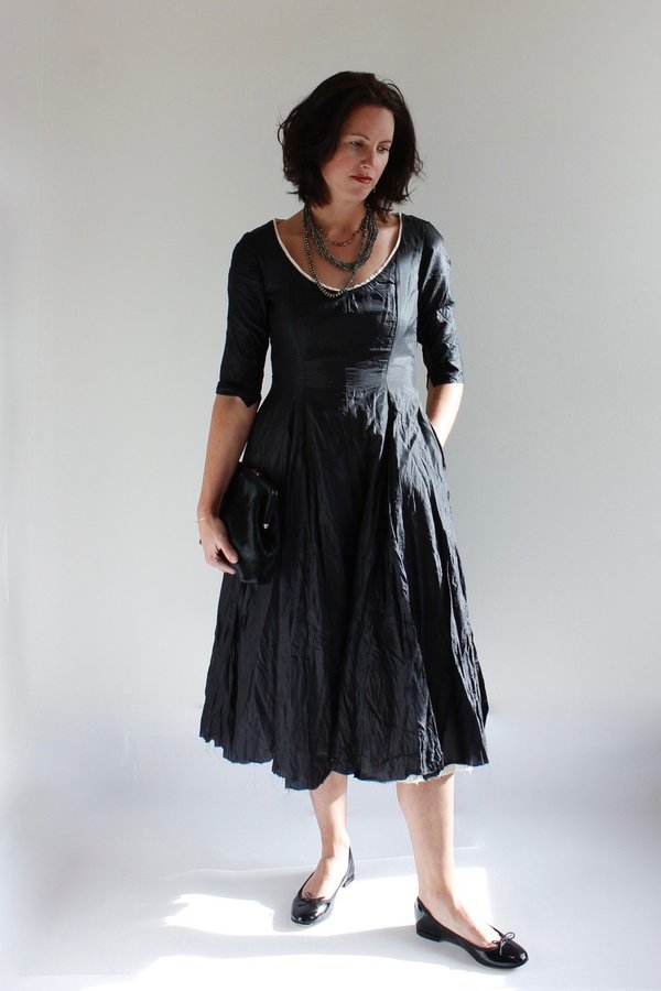 Hazel Brown Taffeta Party Dress Hazel Brown Taffeta Party Dress