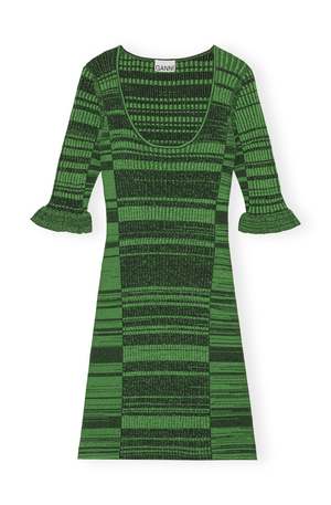 Ganni Mini Dress - Kelly Green | Garmentory