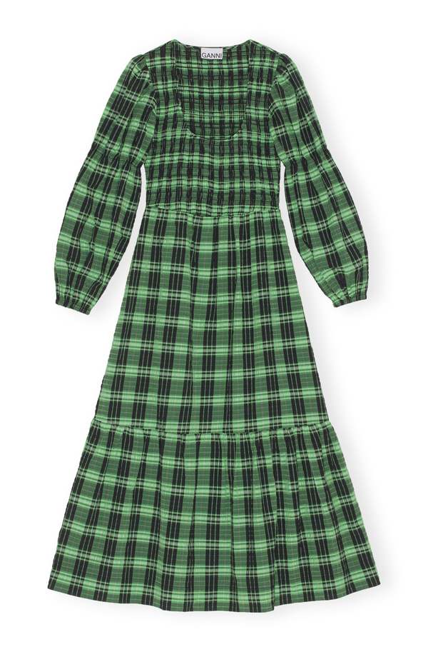 slim fit dress slacks Stella Green Silk Smocked Dress main image 0