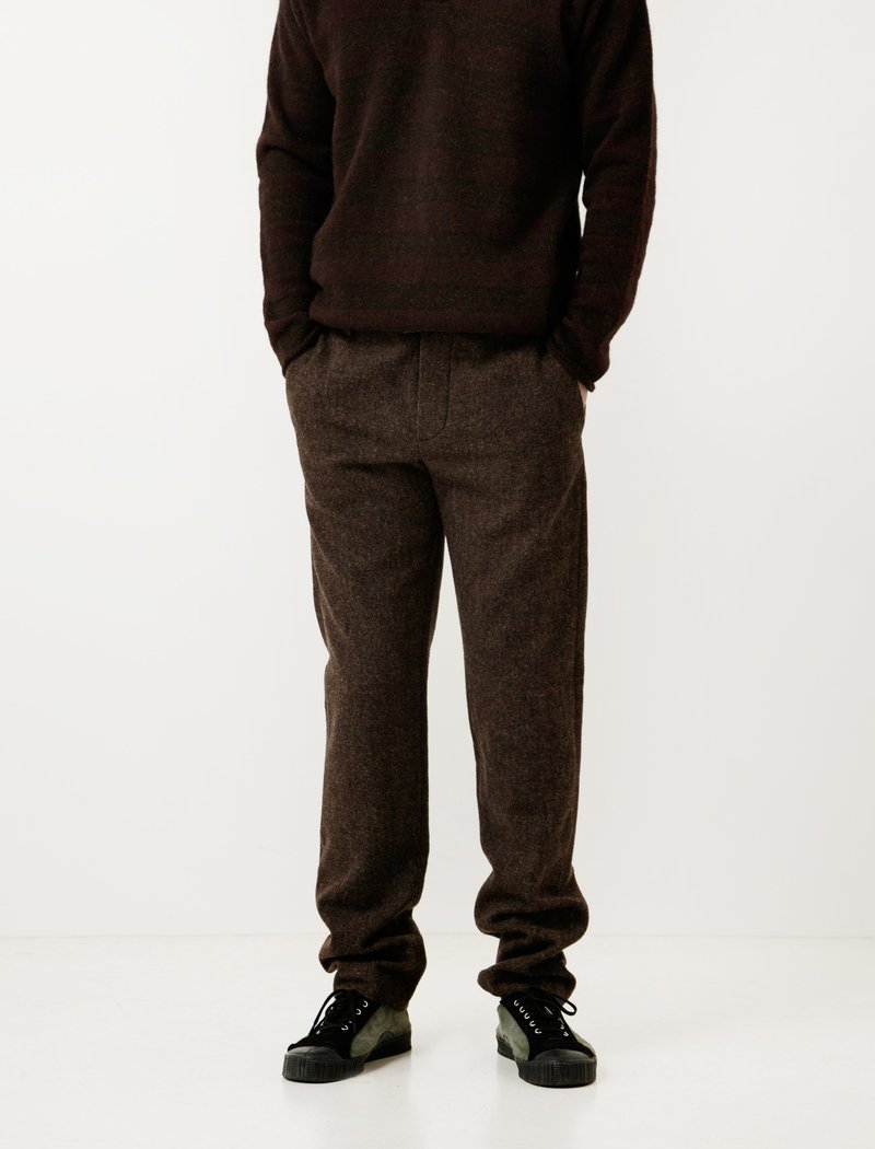 Frank Leder Wool Trouser with Deer Leather Detail