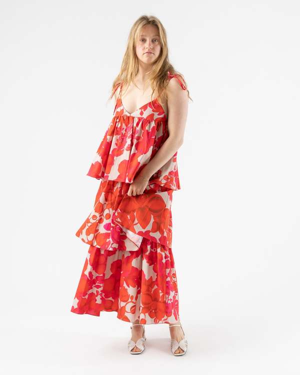 strapless open back dress Beach Riot: Stassia One-Piece (BR8041C-RED) S main image 1