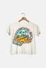 MadeWorn Fleetwood Mac Penguin Summer Crop Tee - Vintage White - Thumbnail 4