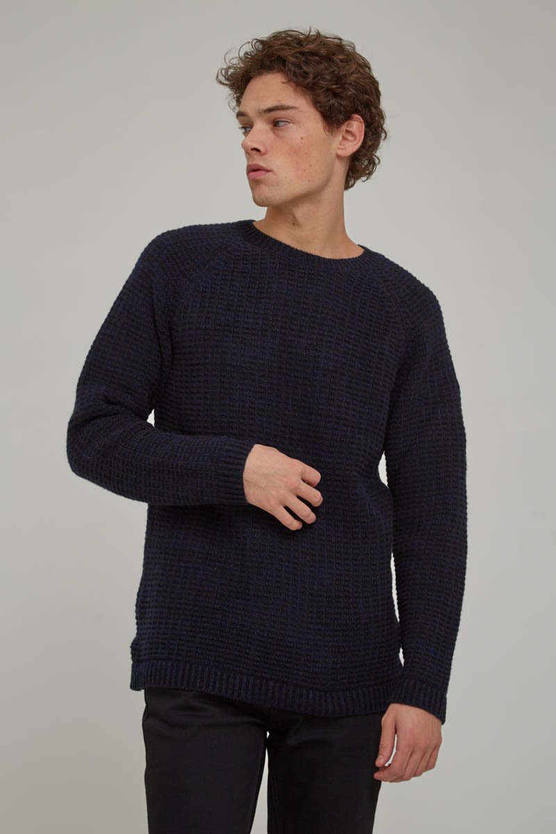 Nudie Jeans Mens Hans Structure Knit