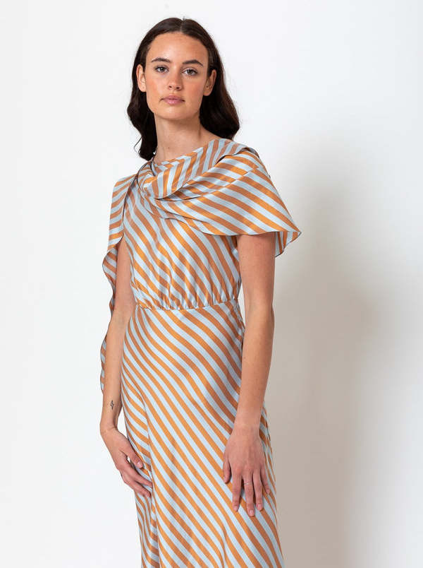 knee length dresses for ladies Whitney Asymmetrical Midi Dress – Maggy London