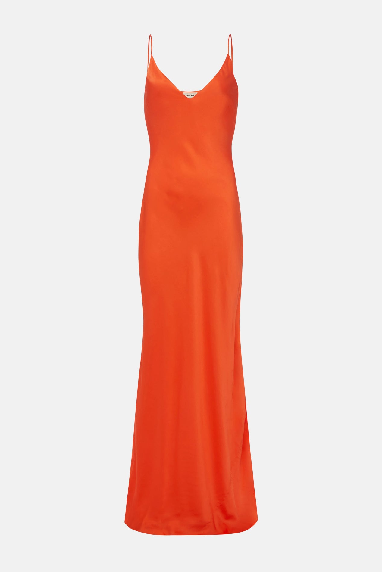 neon orange slip dress Champagne Showers Halterneck Slip Jersey Mini Dress Neon Orange