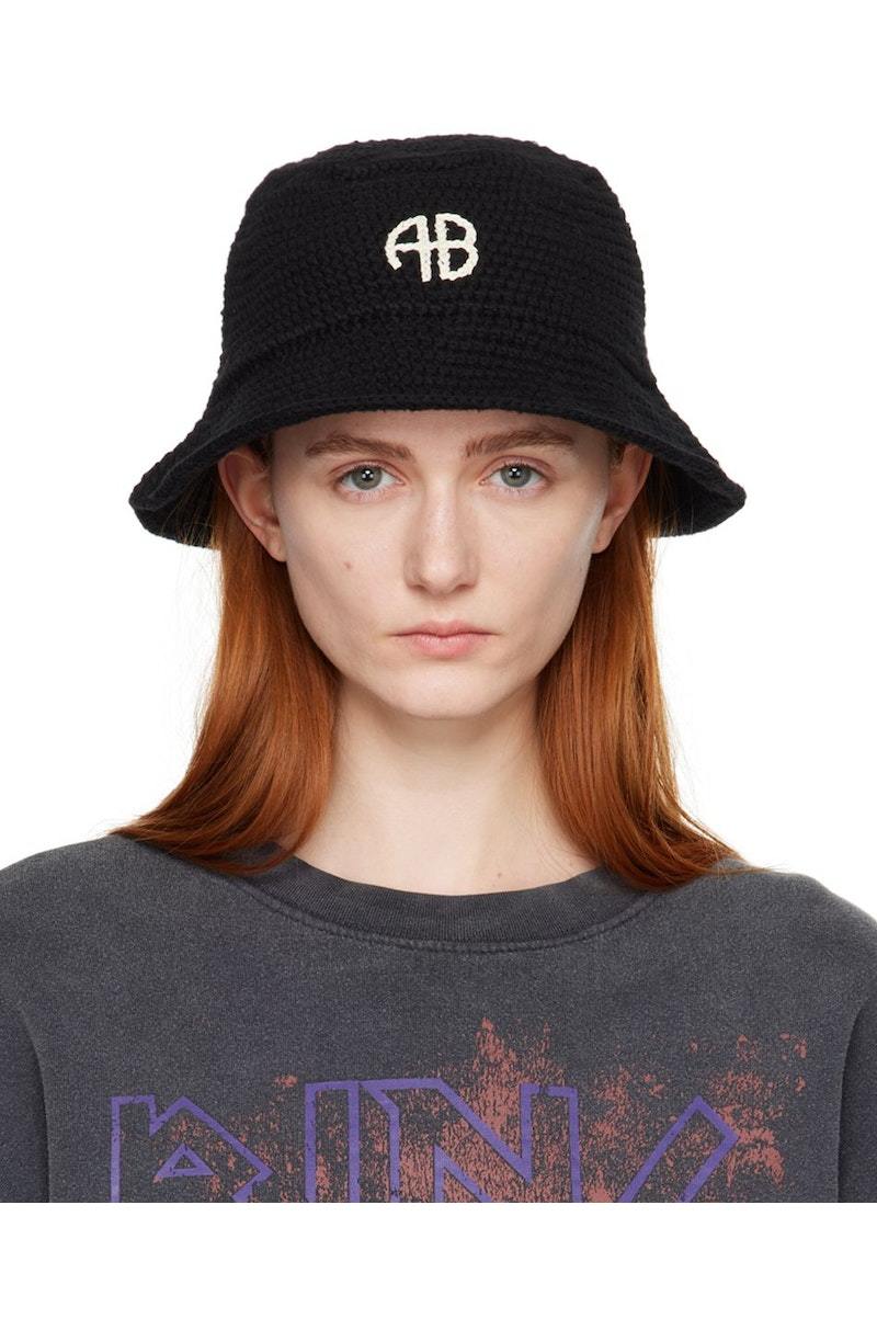 ANINE BING Darra Bucket Hat - Black | Garmentory display picture 2