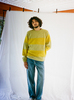 I AND ME Stripe Everyday Jumper - Pistachio/Citrus - Thumbnail 2