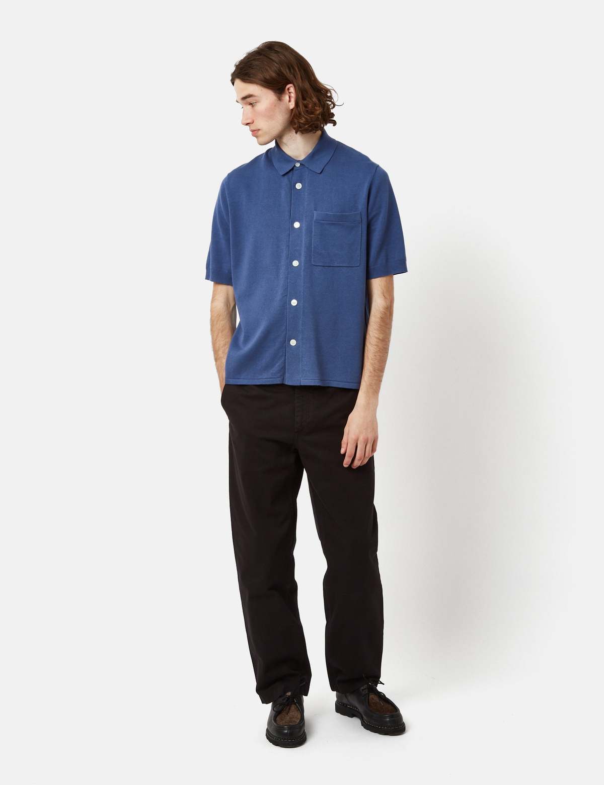 Norse Projects Rollo Cotton/Linen Short Sleeve Shirt