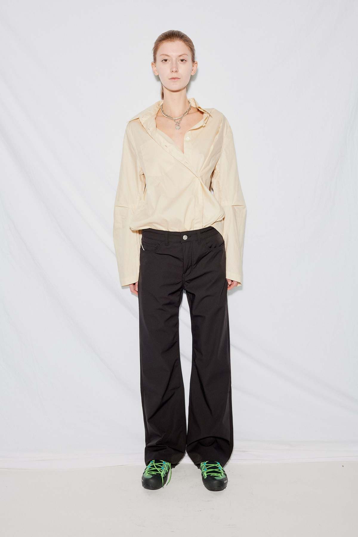 【OUR LEGACY 】MUTED SCUBA BOOT CUT PANT Black-Muted-Scuba-Boot-Cut-