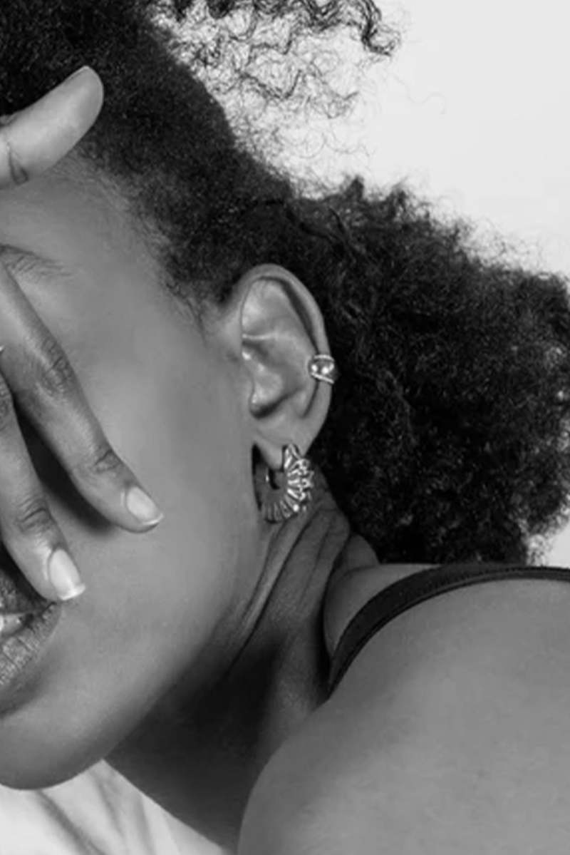 MM Druck  Edo Earrings - Sterling Silver
