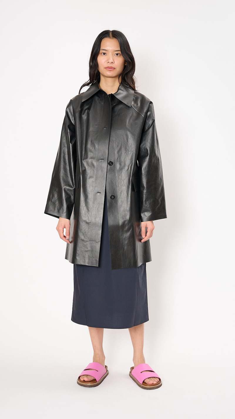KASSL Original Oil Coat - Black | Garmentory