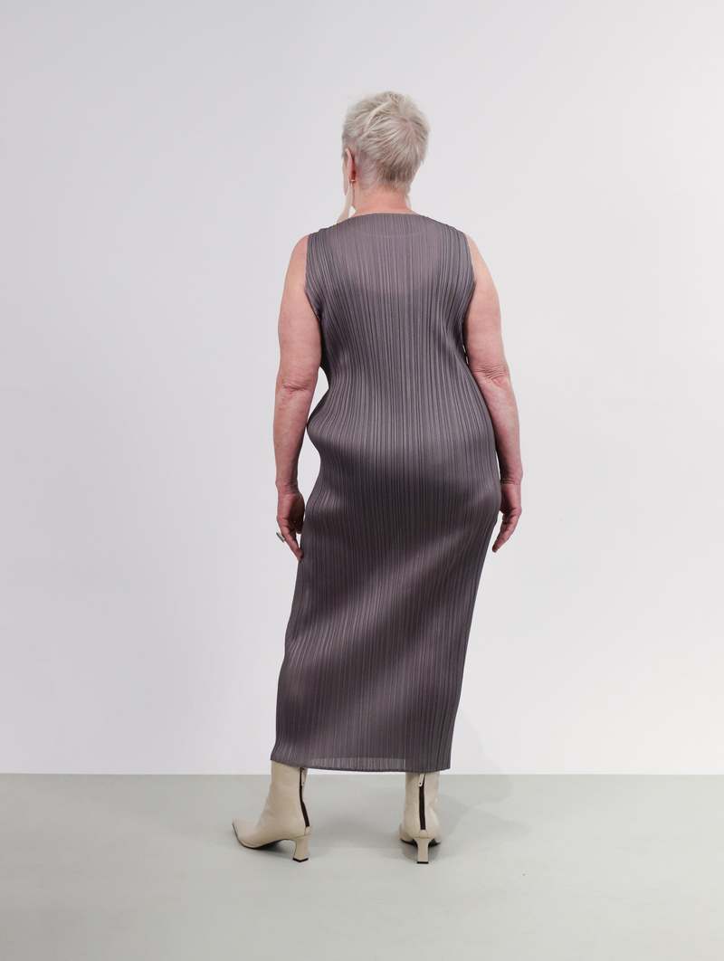 Pleats Please by Issey Miyake Basics Long Sleeveless Dress