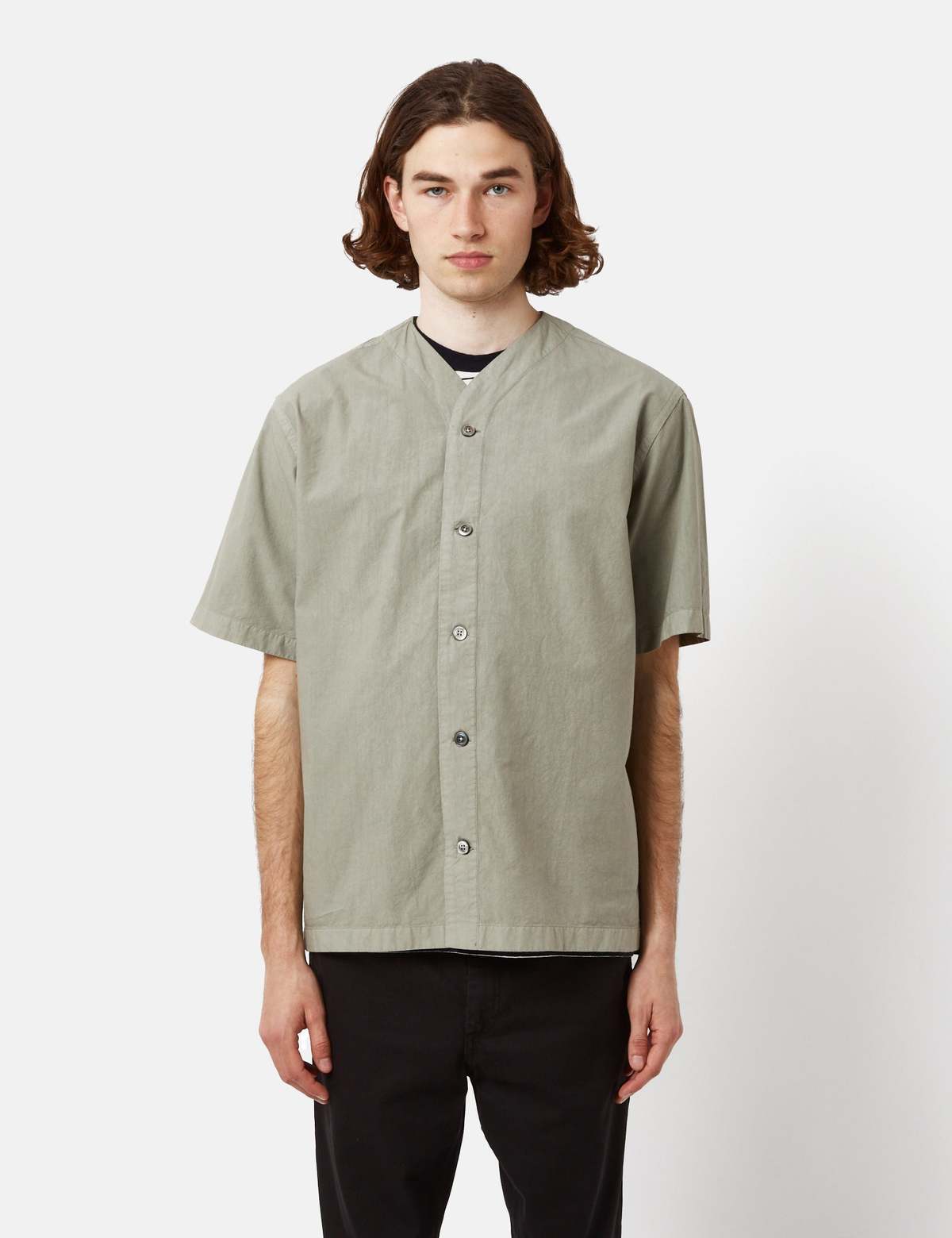 Norse Projects Erwin Typewriter Short Sleeve Shirt - Sunwashed