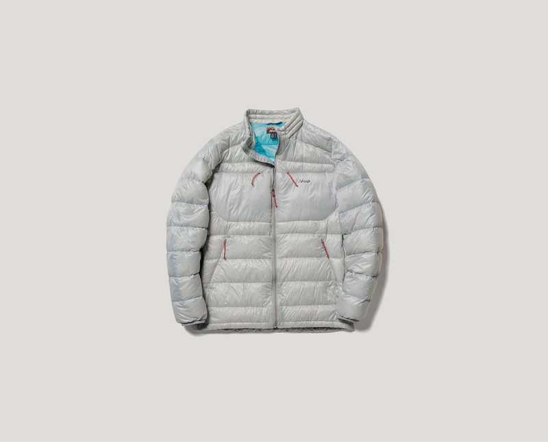 Nanga Minimarhythm Down Zip Blouson - Light Grey/Turquoise Nanga Minimarhythm Down Zip Blouson - Light Grey/Turquoise