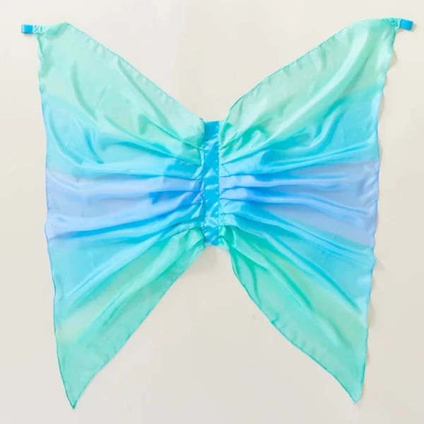 Kids Sarahs Silks Sea Fairy Wings - Mermaid Blue | Garmentory