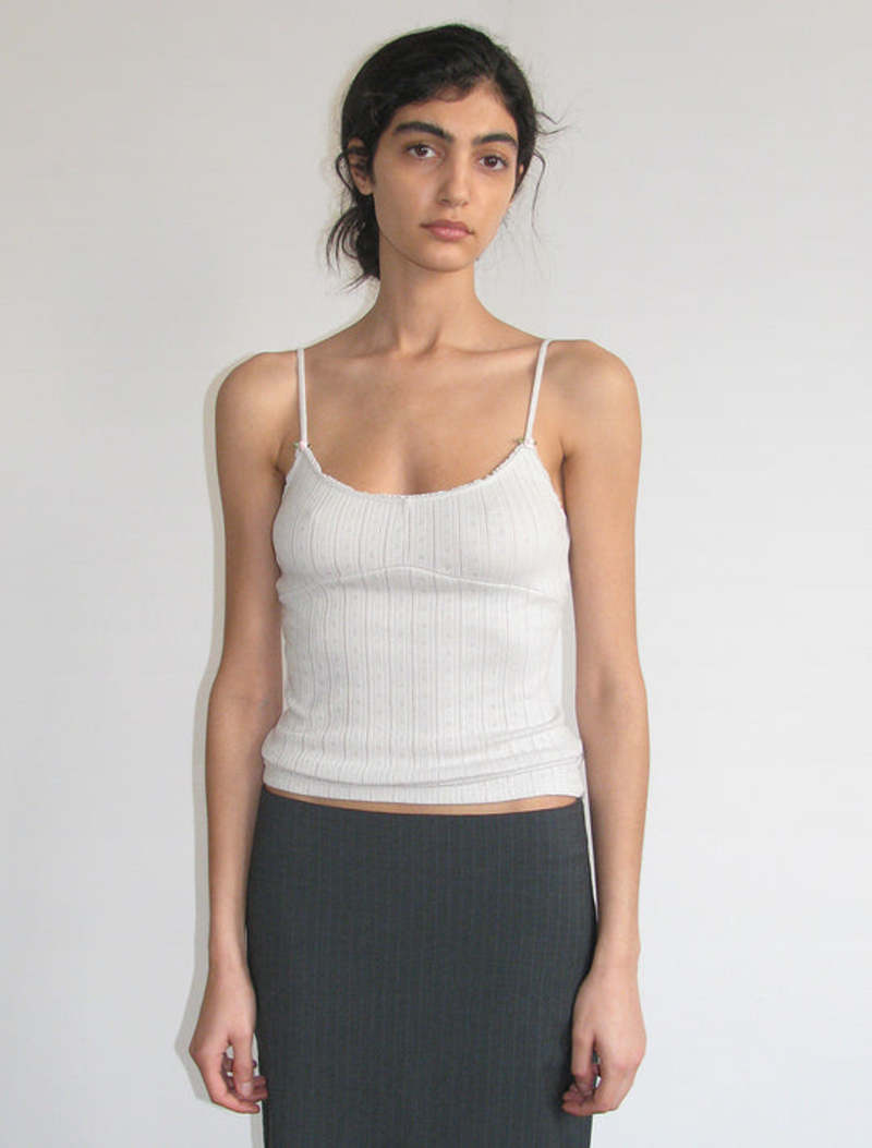 Paloma Wool Ari Pointelle Cami Top - Grey | Garmentory