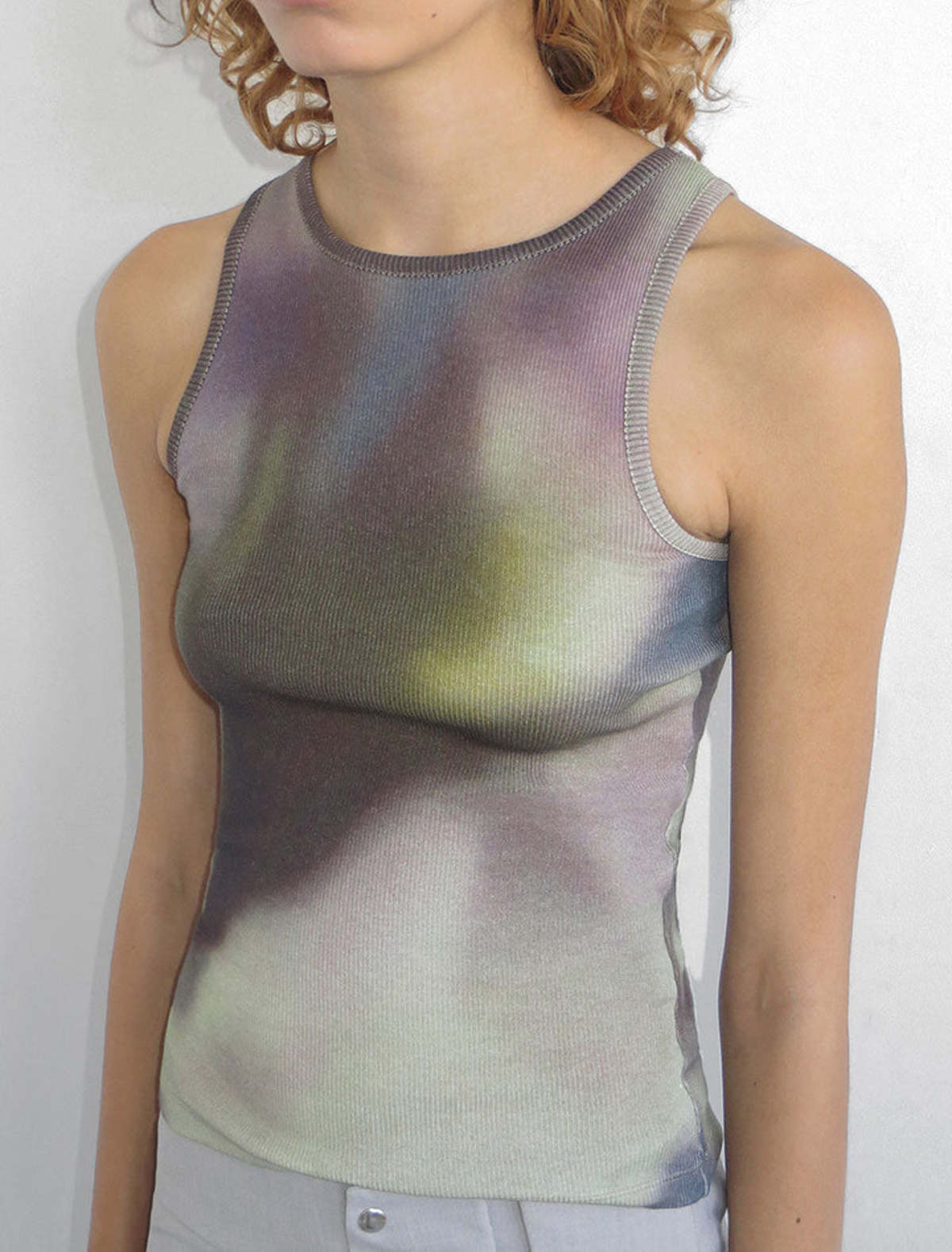 Paloma Wool Floe Dyed Rib Tank Top - Medium Blue | Garmentory