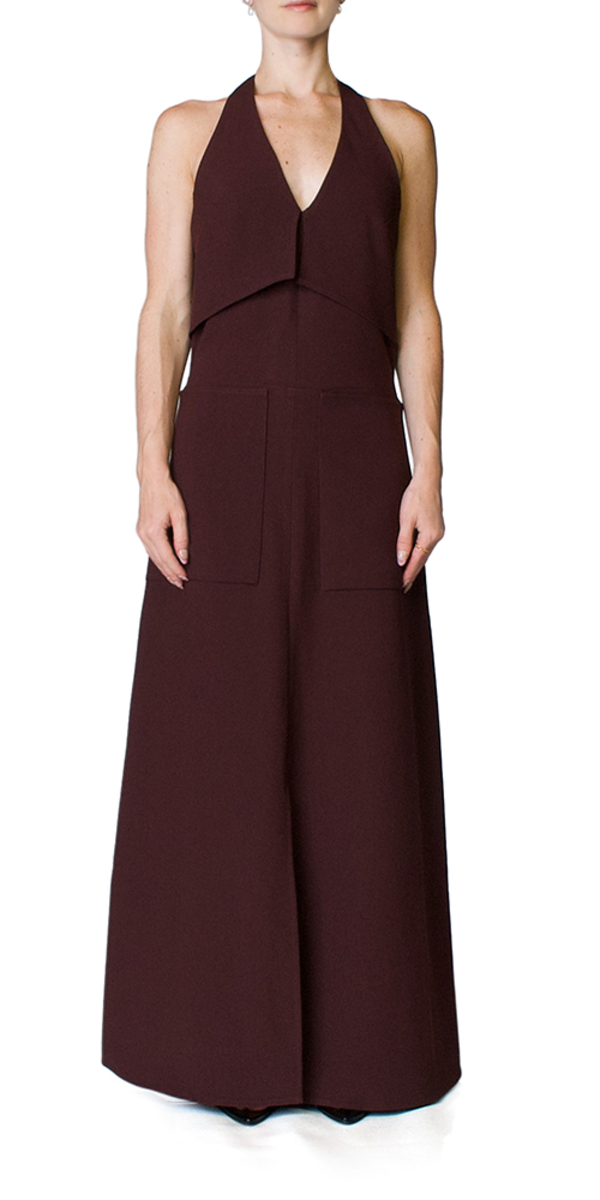 PARIS GEORGIA Apron Dress - red | Garmentory