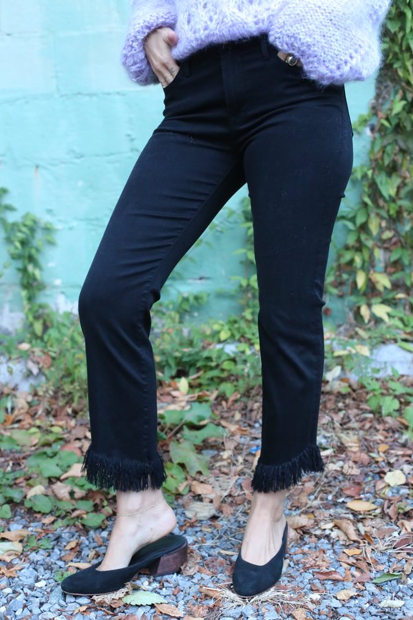 Frame Denim Le High Straight Shredded 