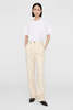 Alexa Leigh Jay Trouser - Light Yellow Linen - Thumbnail 1