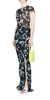 Priscavera Mesh Button Down Maxi Skirt - Phantom Flower - Thumbnail 2