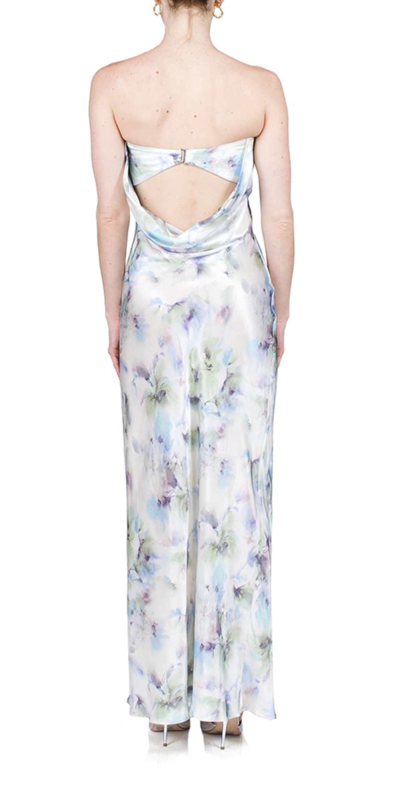blue and black or white dress Moon Dance Strapless Dress in Ink main image 1