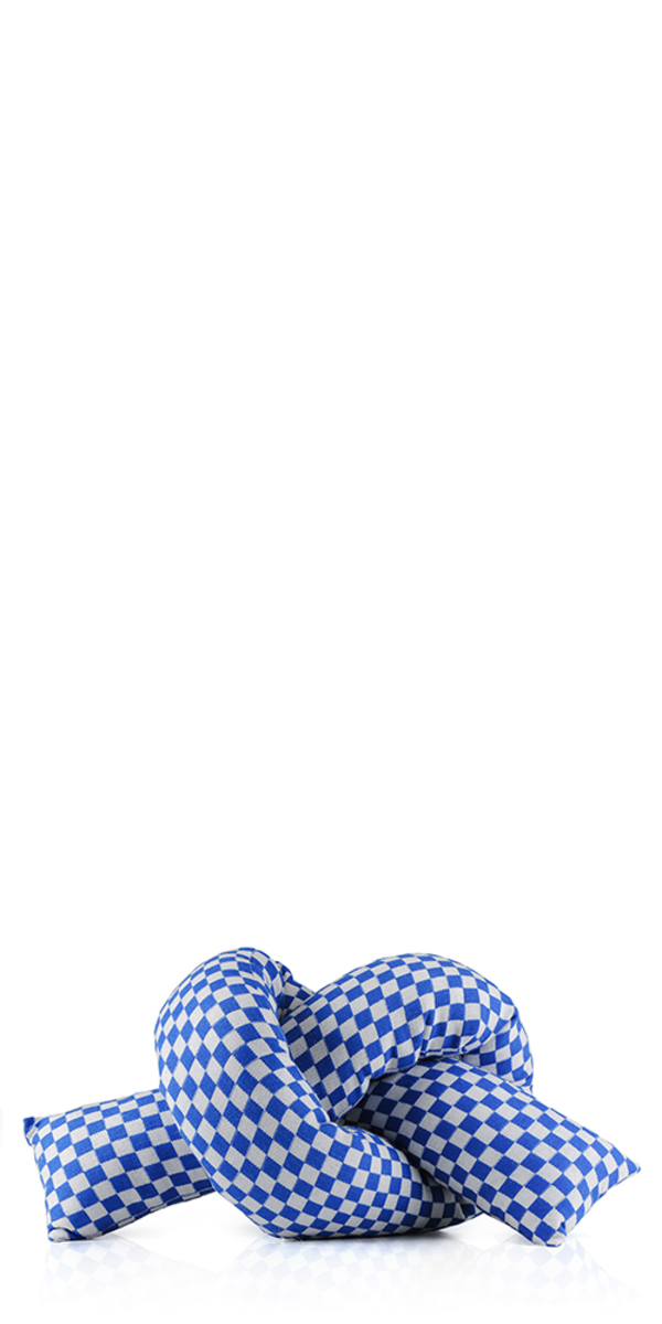 Jiu Jie Decor Perfect Baby Knot Pillow Blue Garmentory