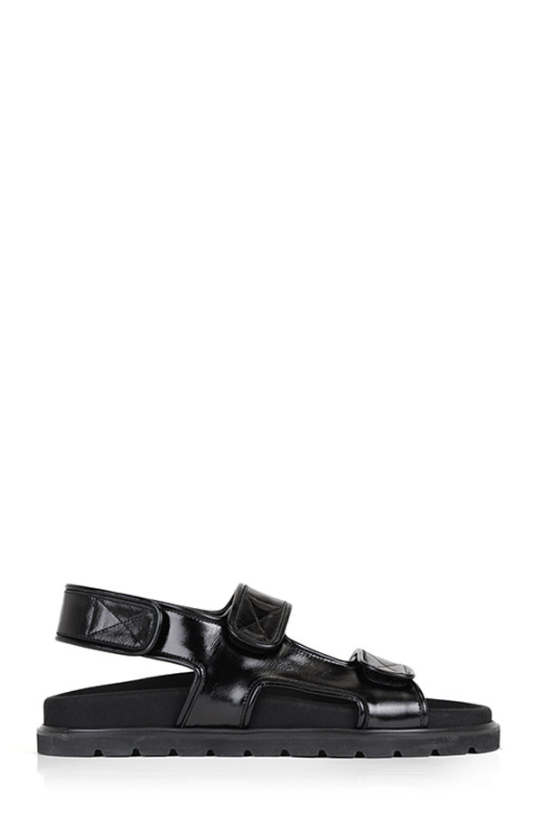 Reike Nen Piping Velcro Mold Sandals - black