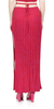 Christopher Esber Pleated Knit Tie Skirt - Raspberry - Thumbnail 3