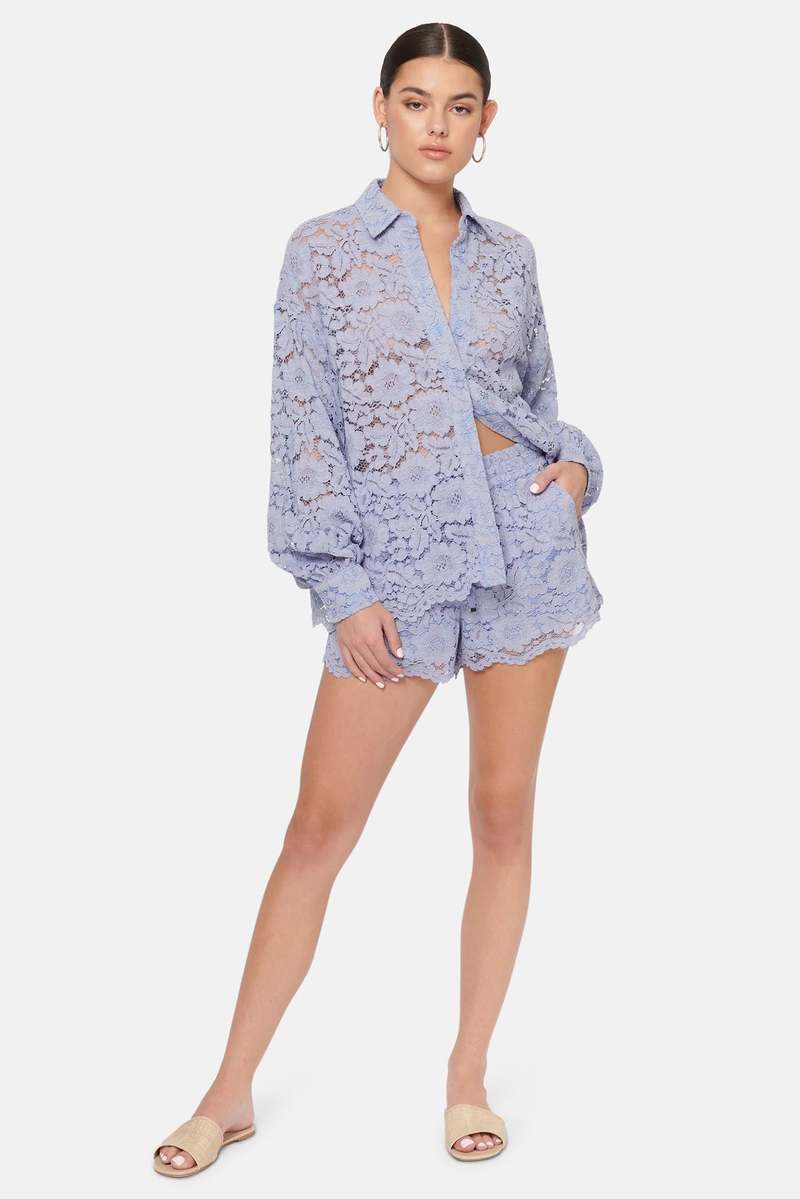 Cami NYC Belkis Lace Top - Cornflower