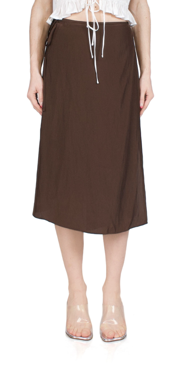 ciao lucia Ricarda Wrap Skirt - Driftwood | Garmentory
