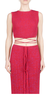 Christopher Esber Sleeveless Knit Tie Crop - Raspberry - Thumbnail 1