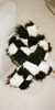 Jiu Jie Decor Soft-Core Knot Pillow - Black/White Checkered - Thumbnail 2