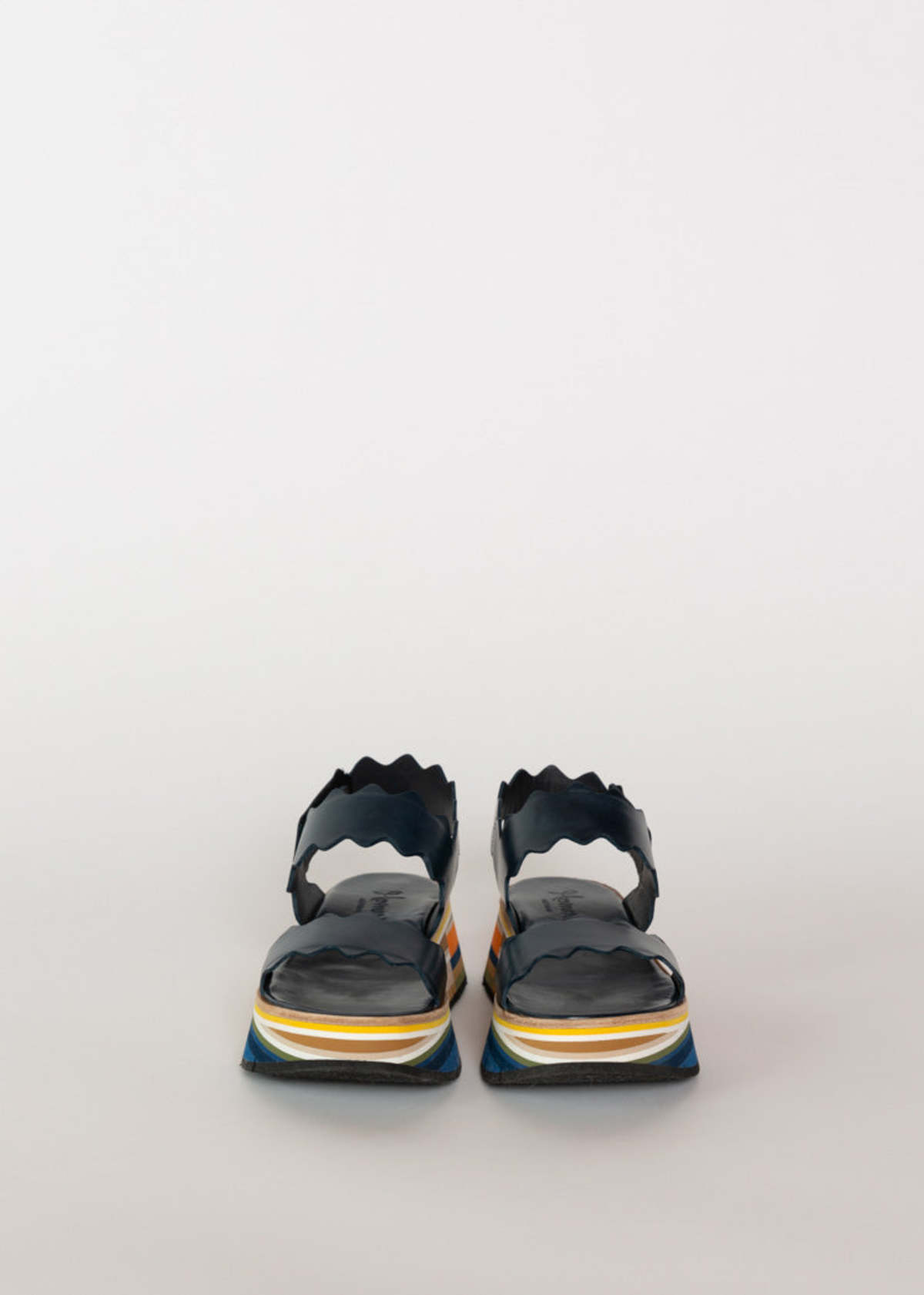 Homers Shoes Duyba Petrol Sandal - Petrol/Multi - Image 3 of 6