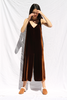 Lacausa Clothing Velvet Santi Jumpsuit - Thumbnail 1