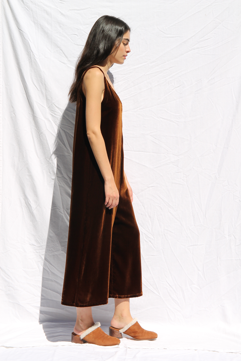 Lacausa Clothing Velvet Santi Jumpsuit