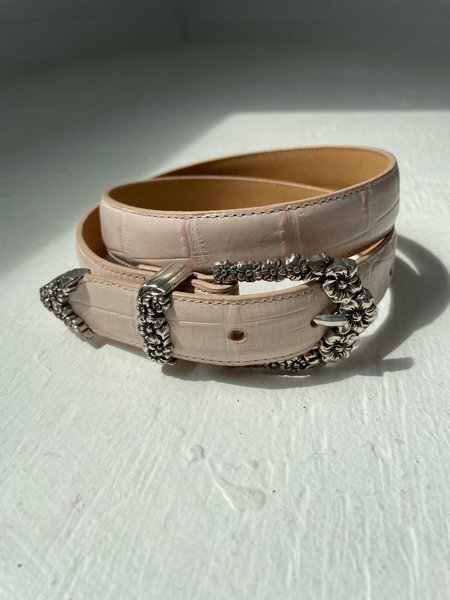 Vintage Leather Belt - Châtaigne/Or