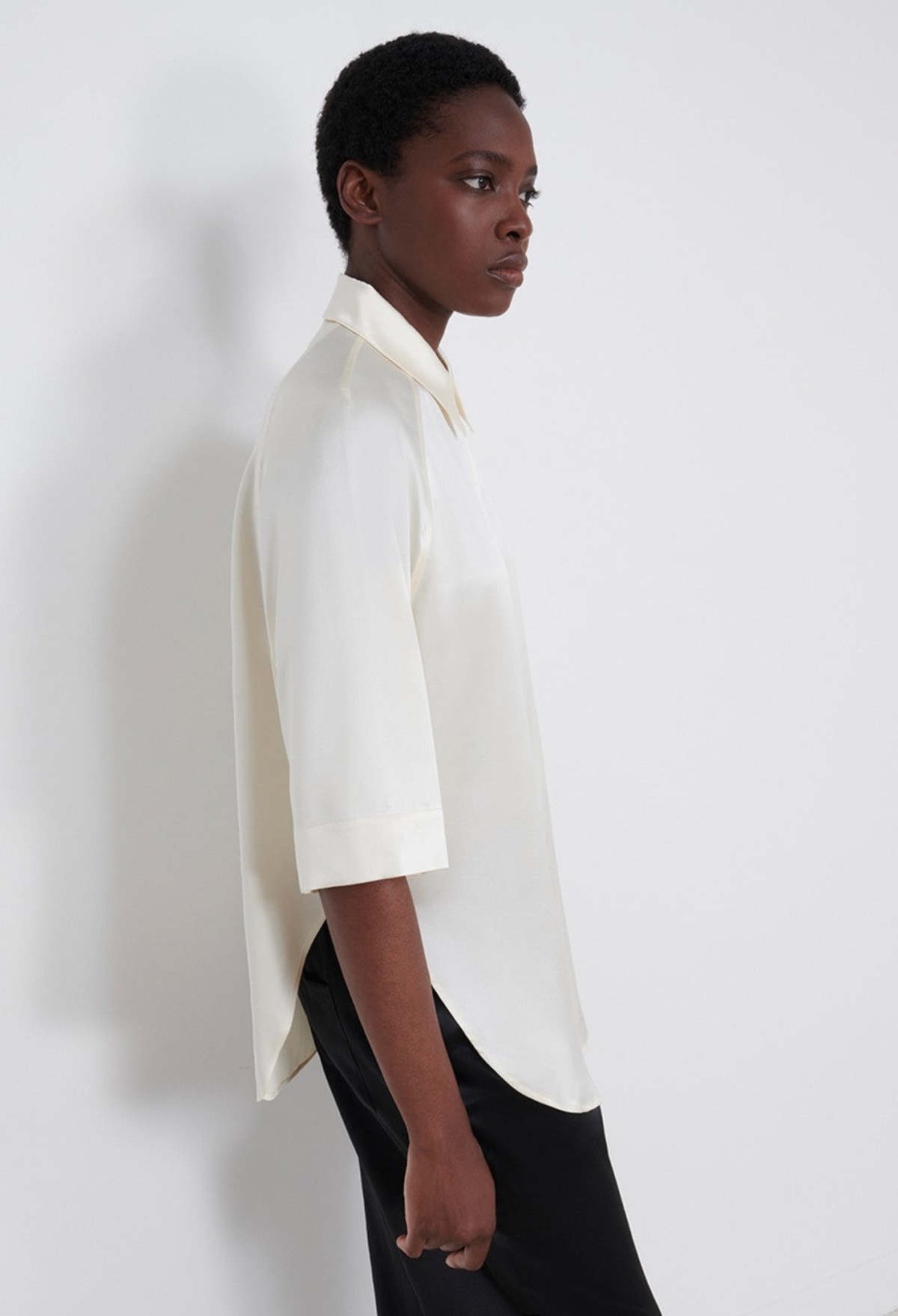 Tシャツ・カットソー Loulou Studio SS25 Ivory twill Remy top (REMY SOFTVANILLA) Loulou Ivory Twill Remy Top in Natural | Lyst