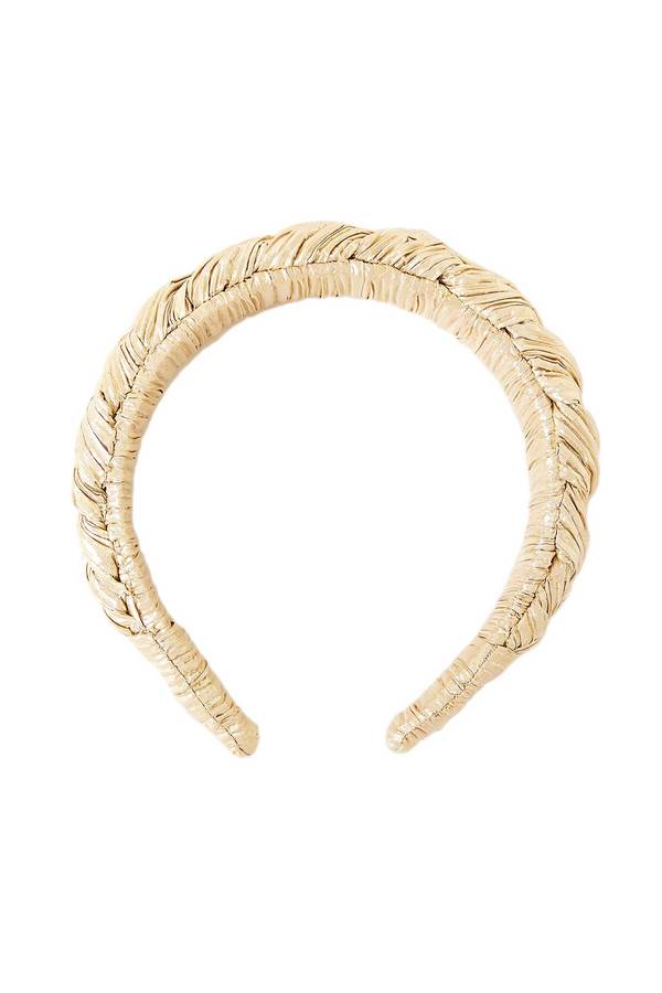 Loeffler Randall Braided Headband - Gold | Garmentory display picture 3