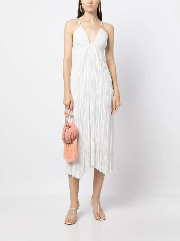 black fringe midi dress Dante Off The Shoulder Rhinestone Fringe Midi Dress – VICI