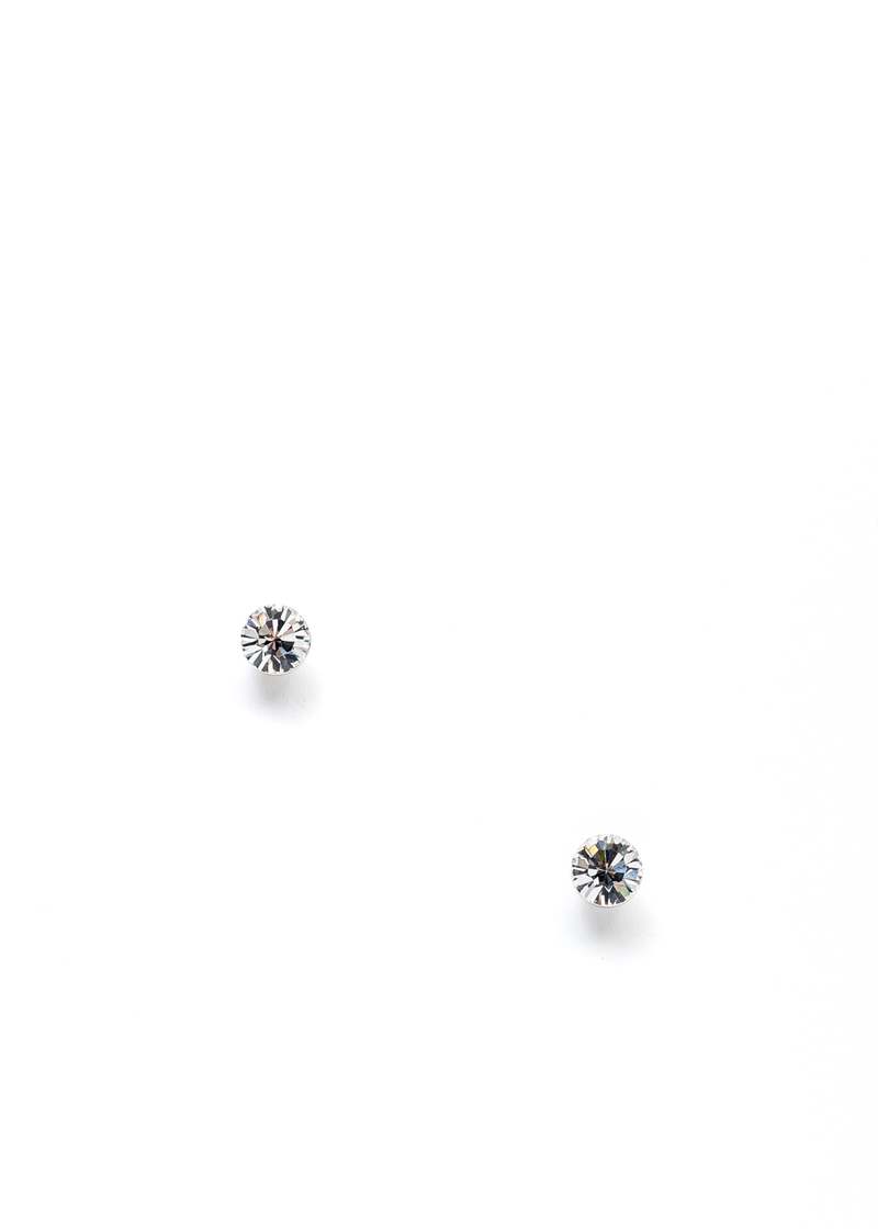 DEPARTMENT Rhinestone Diamond Earring - Silver