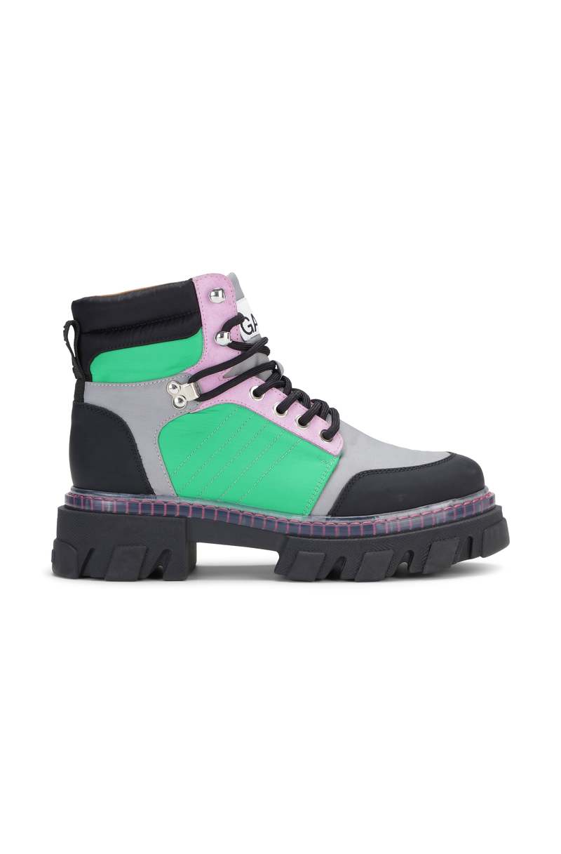 【送料&関税込】Ganni Outdoor Lace-up Boot Ganni | Shoes | Ganni Black Lace Up Leather Hiking Boots