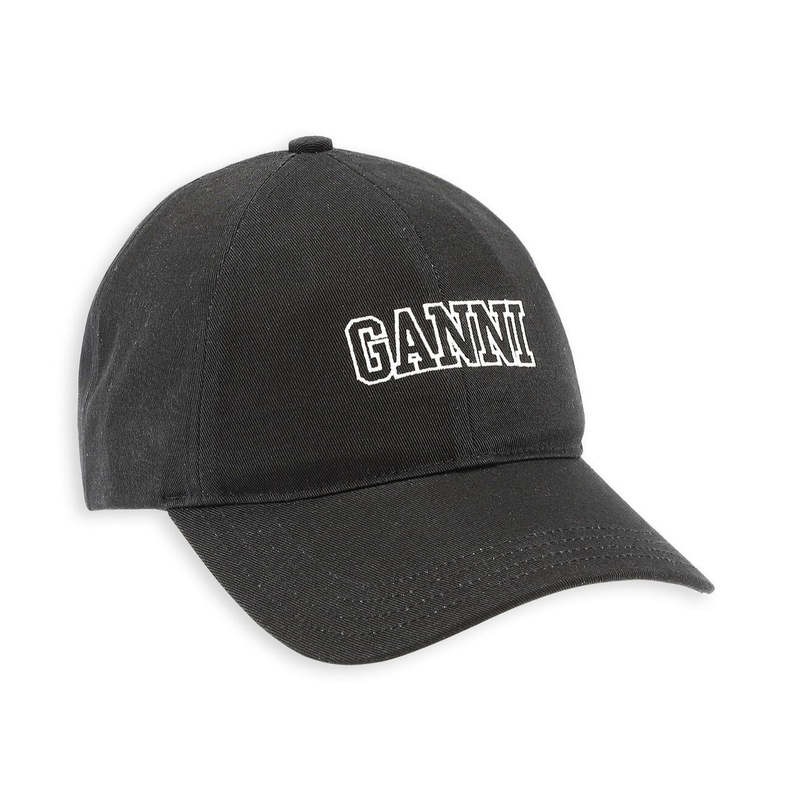 Ganni Software Heavy Cotton Cap - Phantom | Garmentory