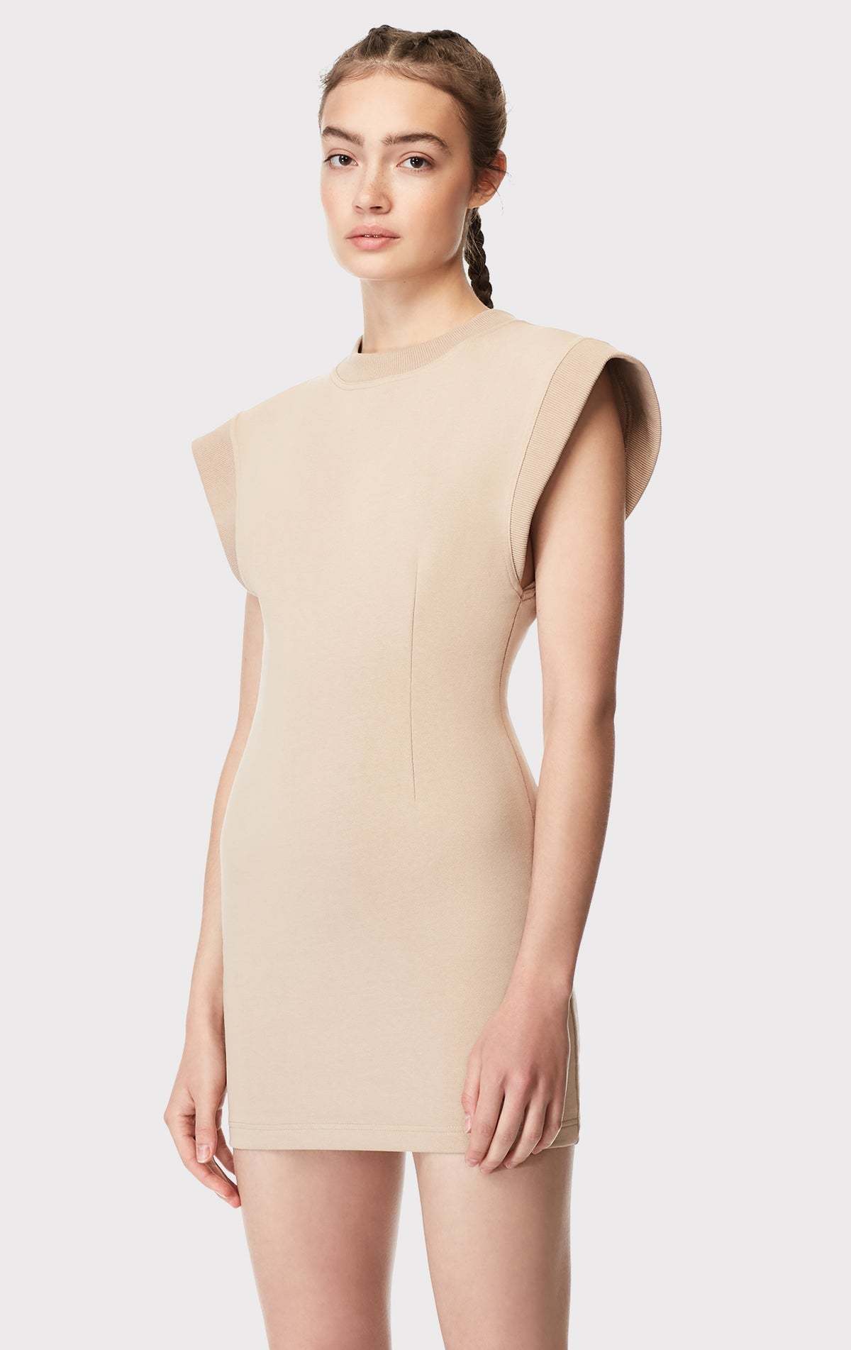 blue dress for baby girl Hervé Léger // Beige & Black Bandage Dress – VSP Consignment