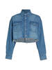 MOUSSY Vintage Medina Denim Crop Shirt - Thumbnail 1